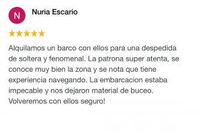 reseña cliente 1